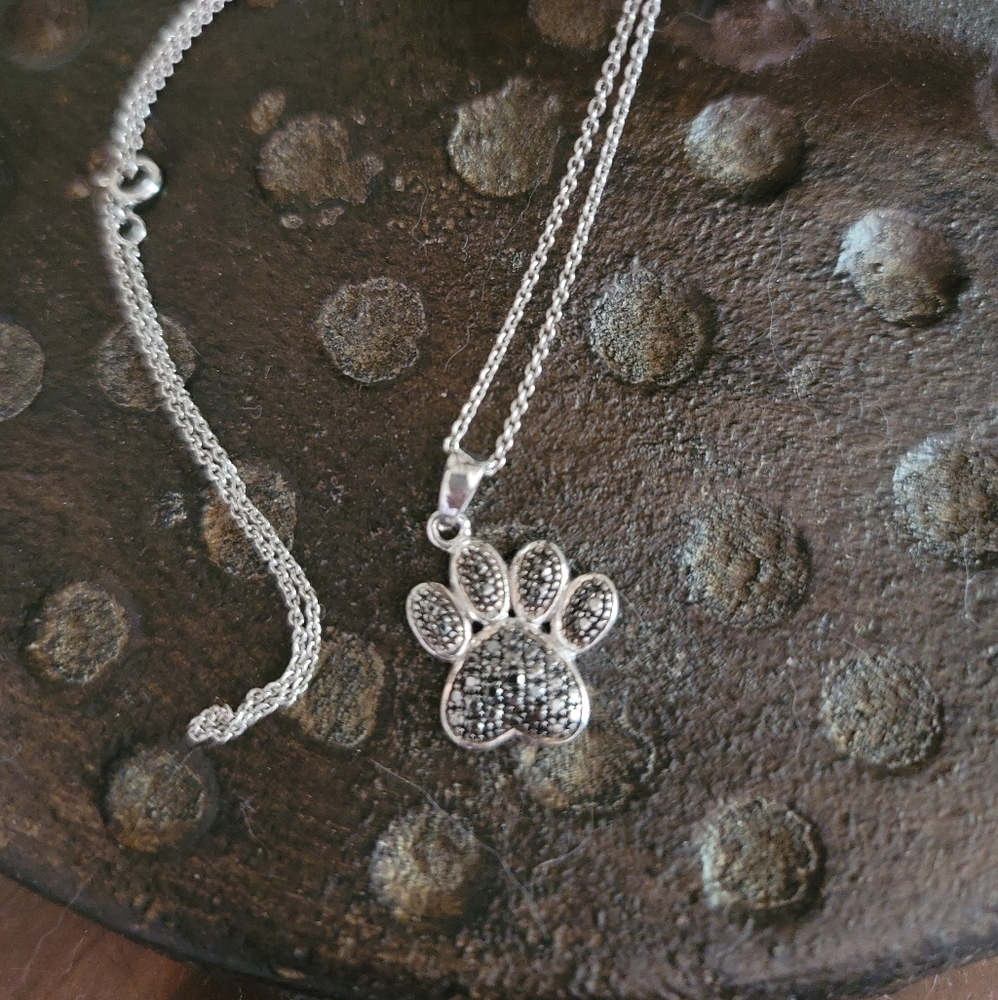 🖤Paw Pendant Necklace 925SS FAS🖤
